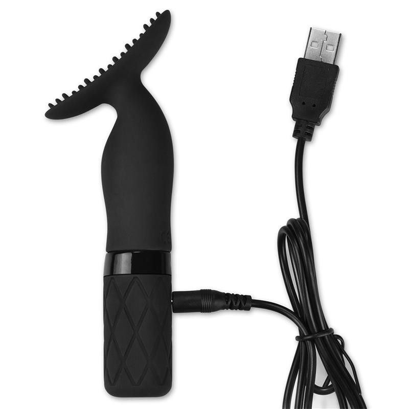 Stimulateur O-sensuel Clit Jiggle USB Noir