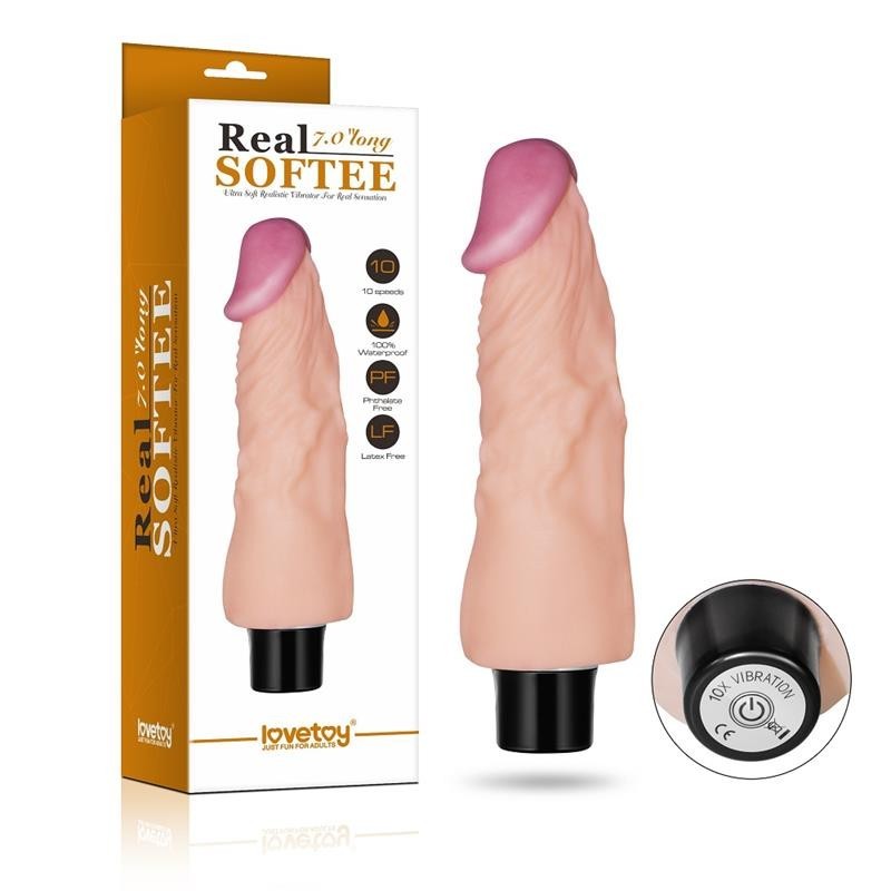 vibromasseur Real Softee 7 Naturel