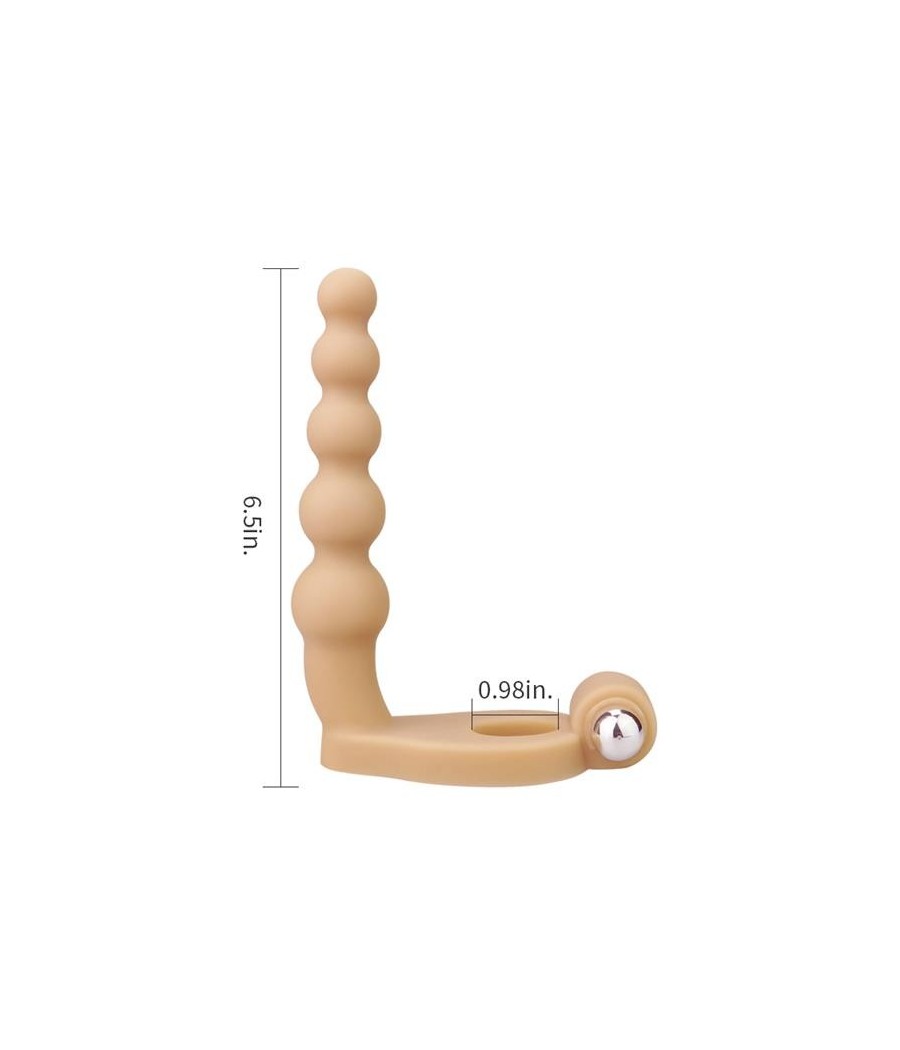 Stimulateur Anal The Ultra Soft Bead 6.5 vibrant Naturelle