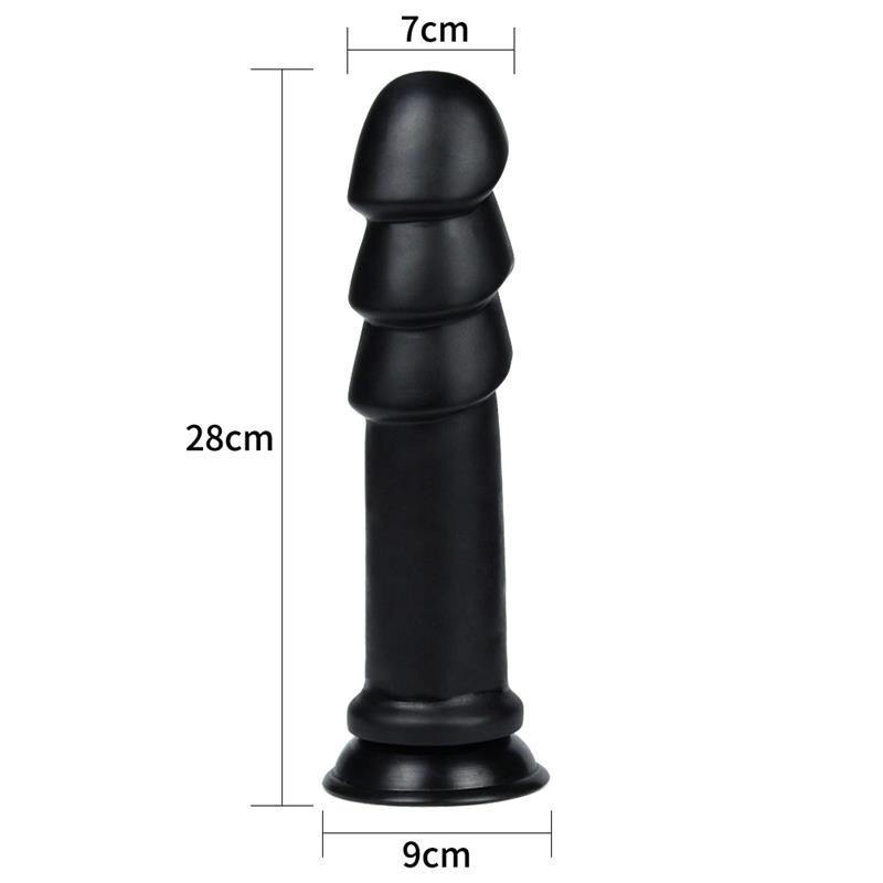 Gode King Size Anal Ripples 11,25 Noir