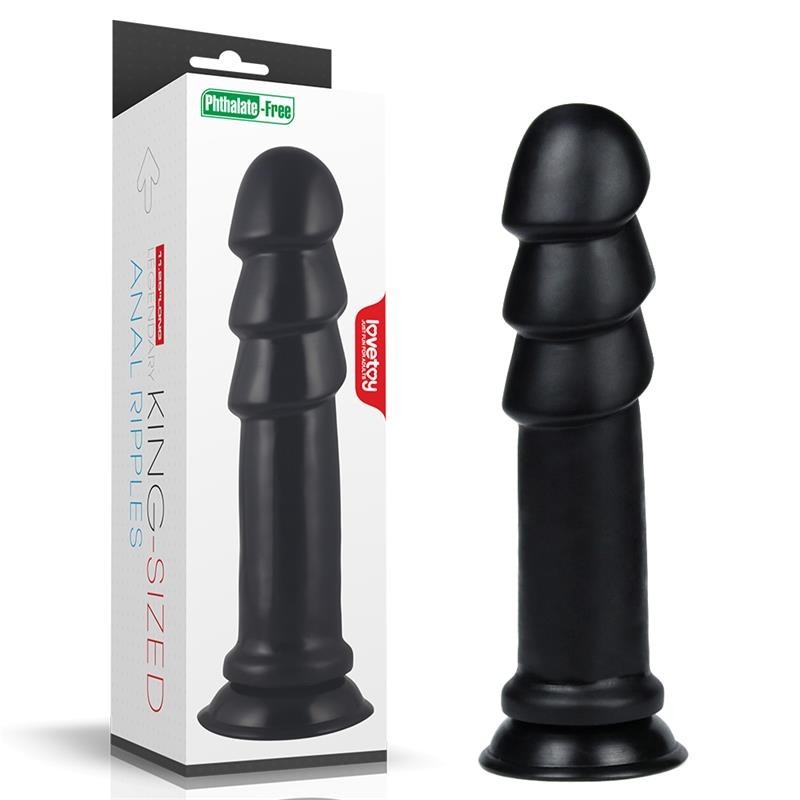 Gode King Size Anal Ripples 11,25 Noir