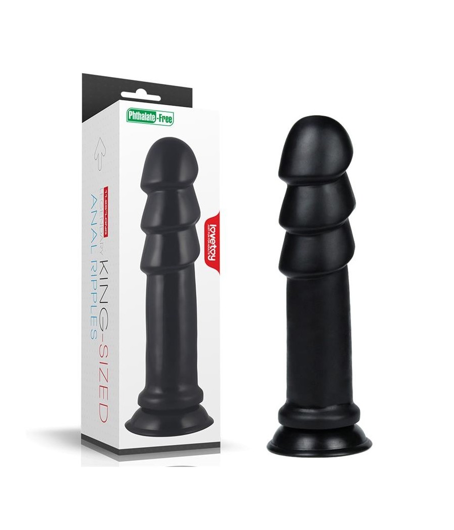 Gode King Size Anal Ripples 11,25 Noir