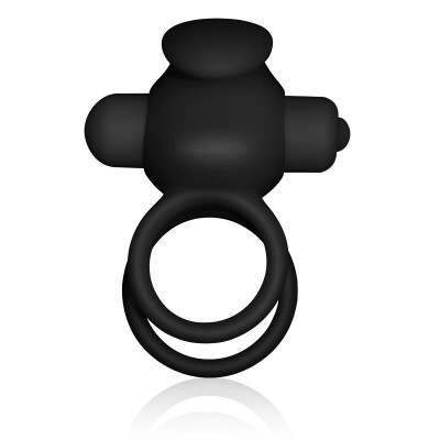Anneau Vibromasseur Double Power Clit Duo Noir