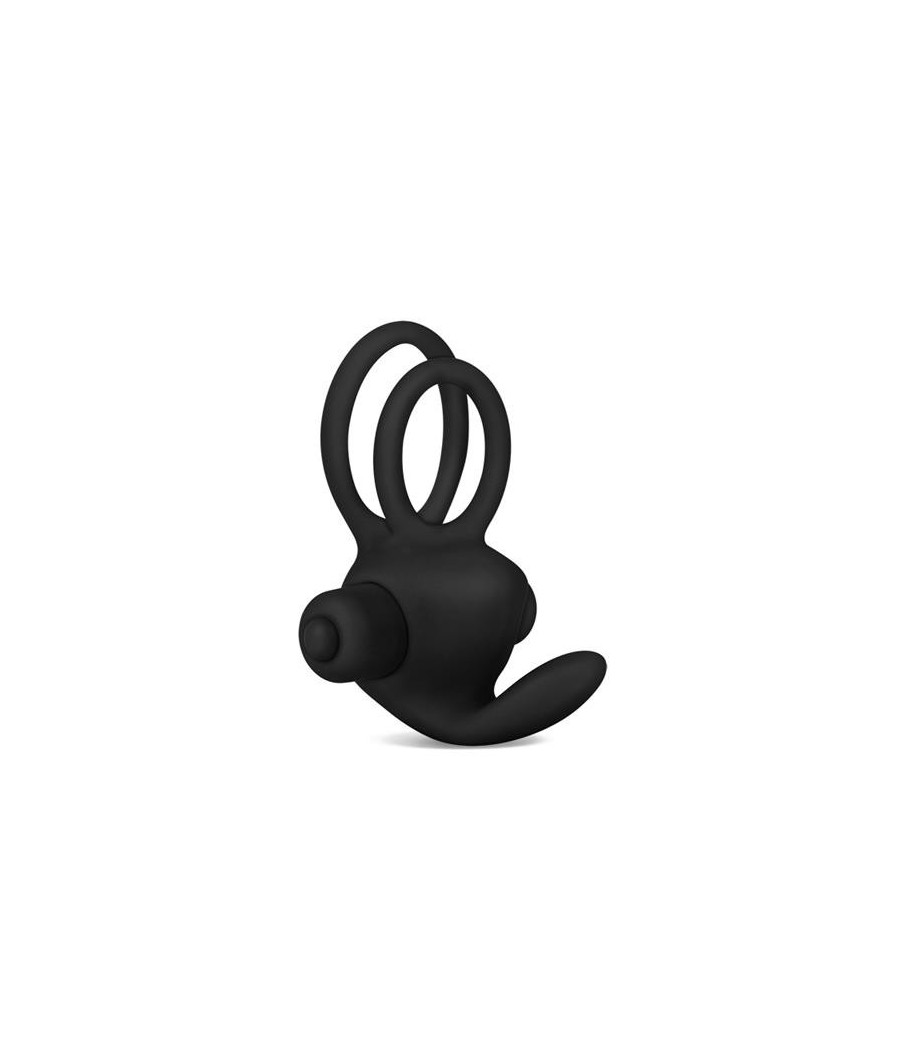 Anneau Vibromasseur Double Power Clit Duo Noir
