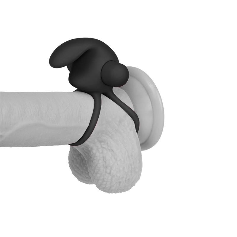 Anneau Vibromasseur Double Power Clit Duo Noir