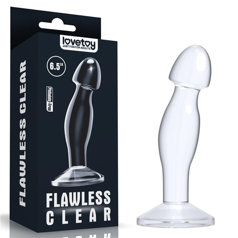 Plug Anal Flawless Clear 6.5 Transparent