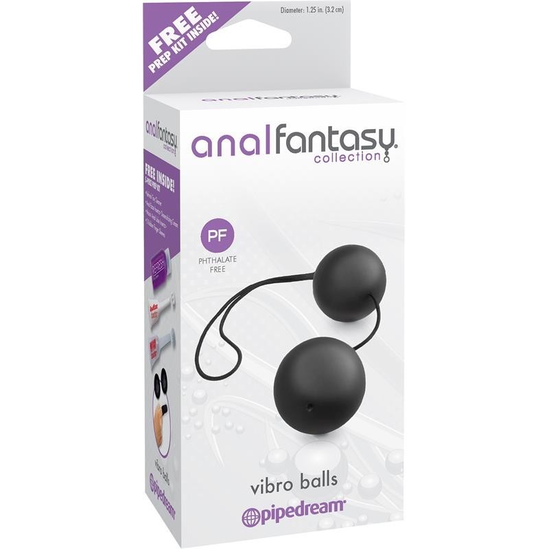 Anal Fantaset Collection balles vibrantes - Couleur Noir