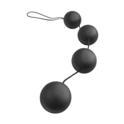 boules anales vibrantes Deluxe - Couleur Noir