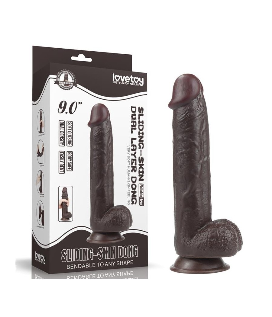 Gode coulissant 9 noir