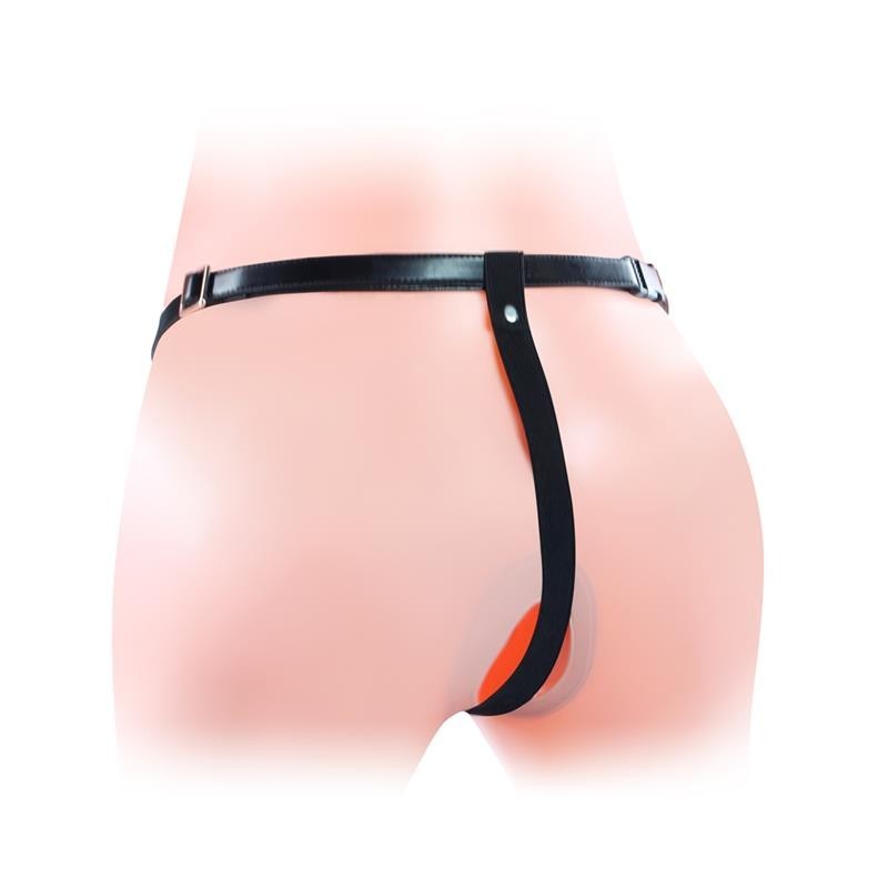 harnais Unisex pénis creux vibrant