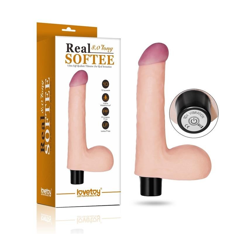 vibromasseur Real Softee 8 Naturel