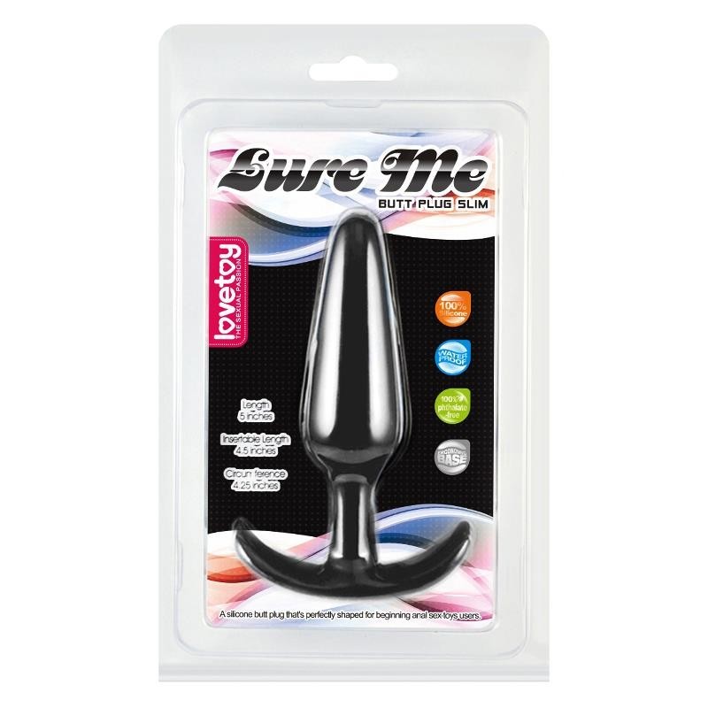 Plug Anal Lure Me taille L Noir