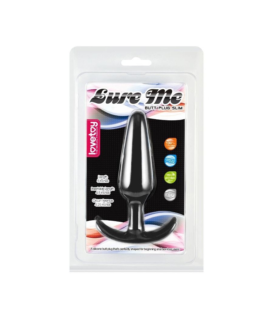 Plug Anal Lure Me taille L Noir
