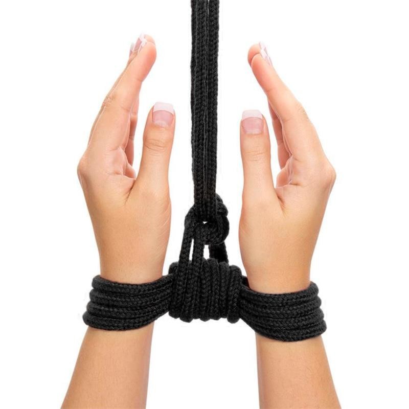 Corde de bondage doux noire
