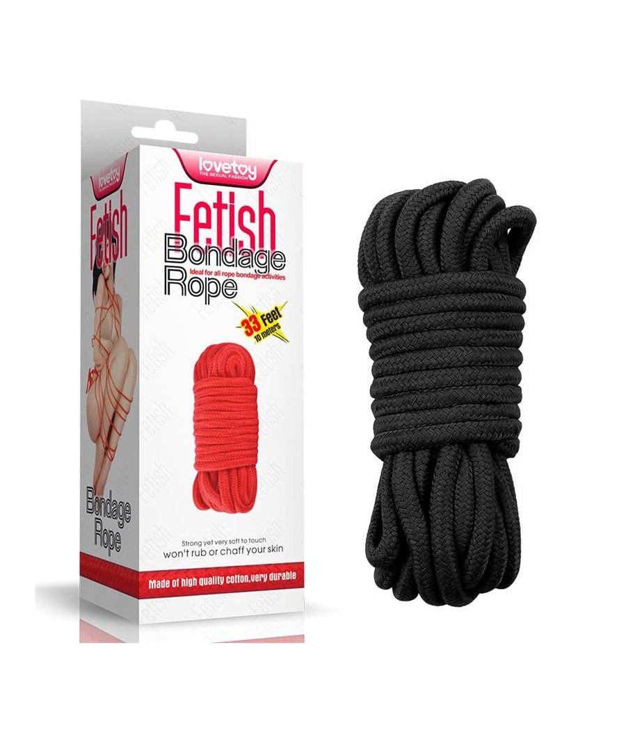Corde de bondage doux noire