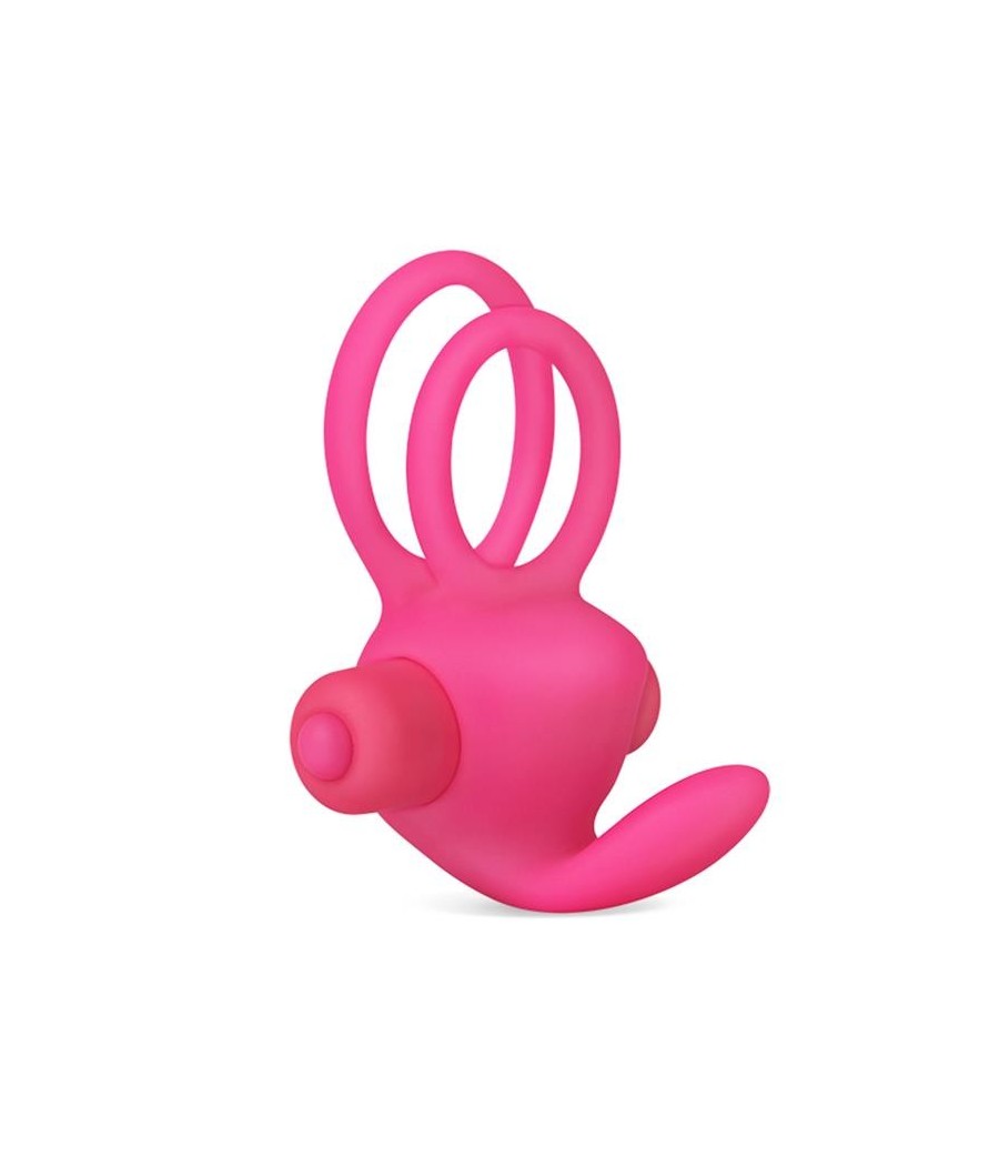 Anneau Vibromasseur Double Power Clit Duo Rose