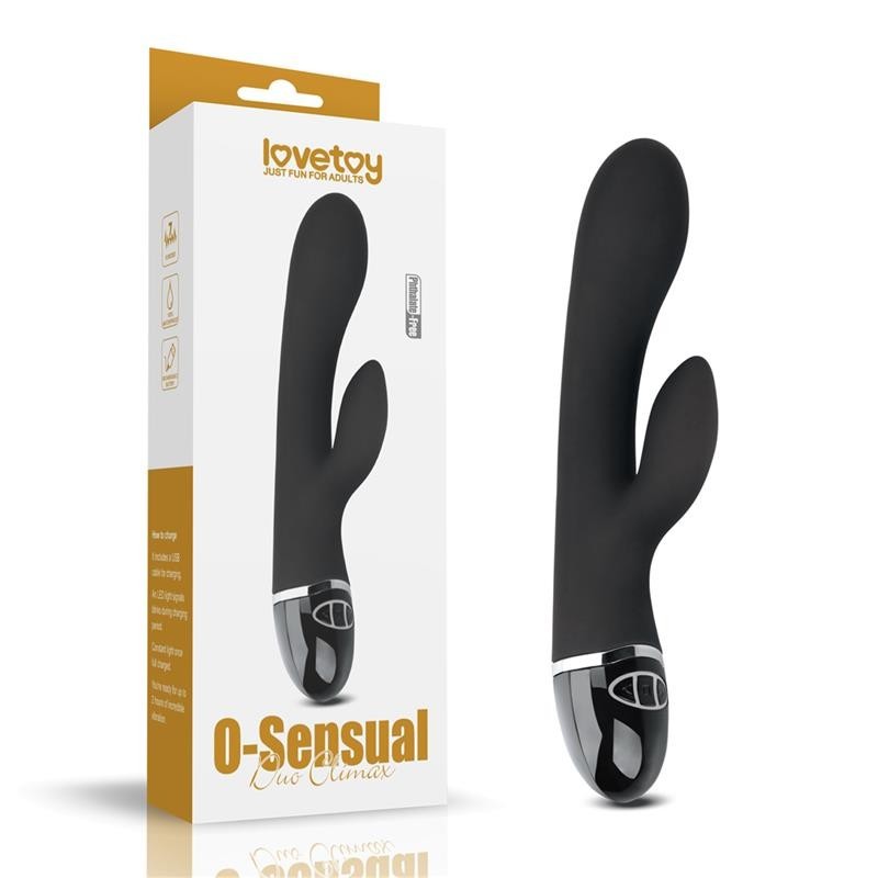 Vibromasseur O-sensuel Clit Duo Climax Noir