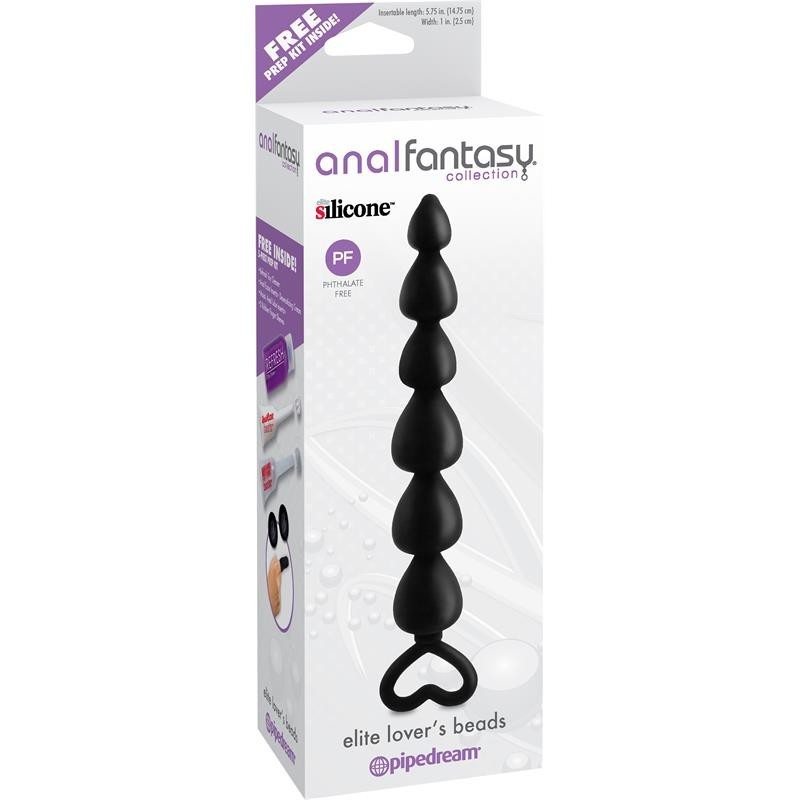 Perles Anal Fantaset Collection Elite Lovers - Couleur Noir