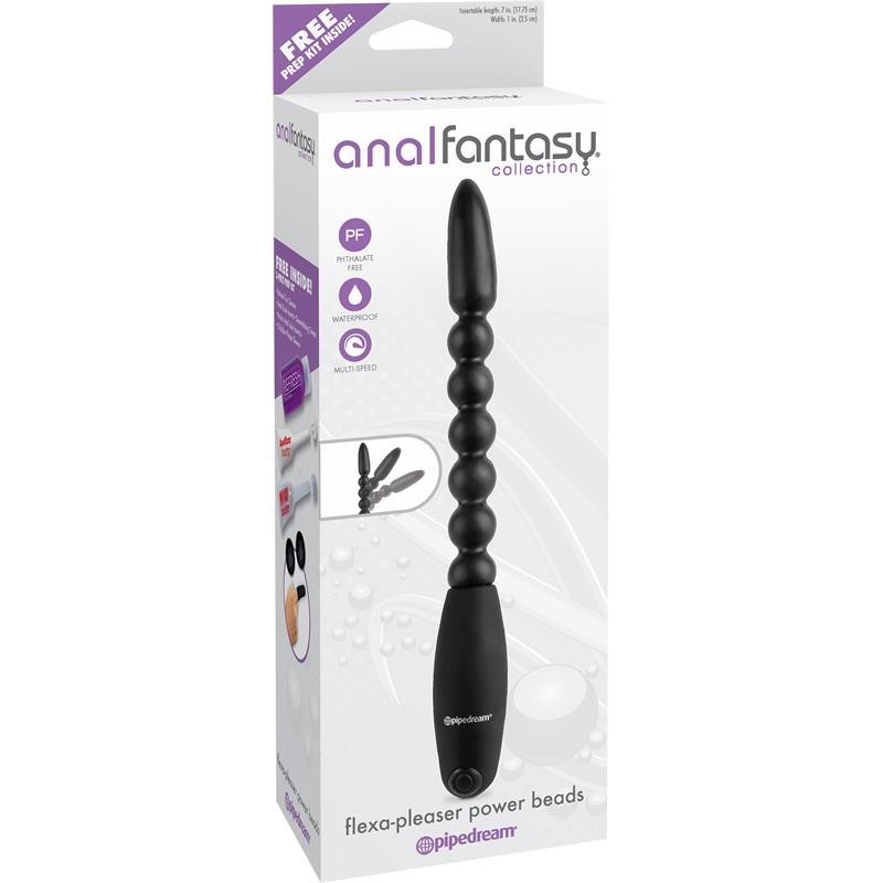 Perles Anal Fantaset Collection Flexa Pleaser Power Beads - Couleur Noir