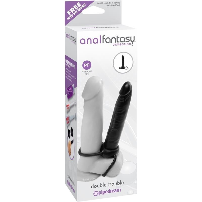Gode Anal Double Trouble - Couleur noir