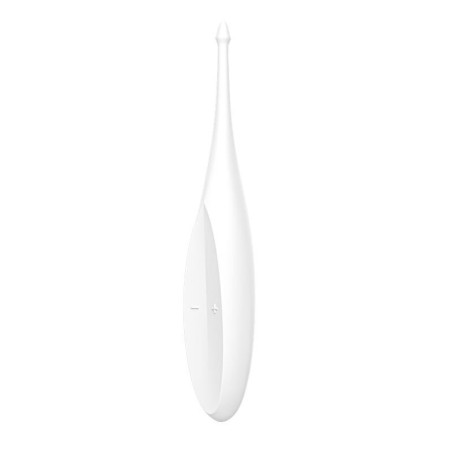 Twirling Fun wand Vibromasseur silicone USB blanc