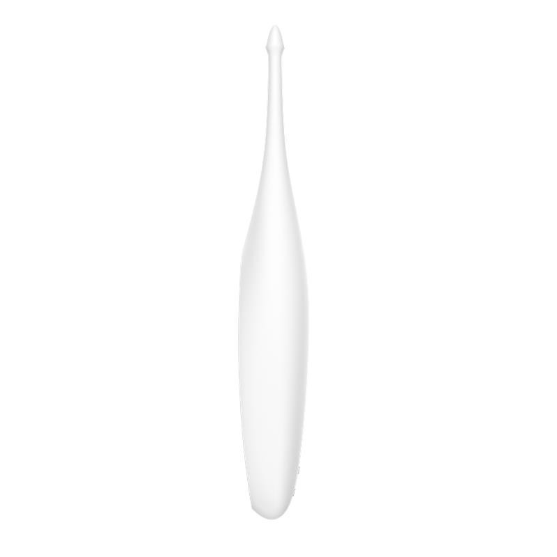 Twirling Fun wand Vibromasseur silicone USB blanc