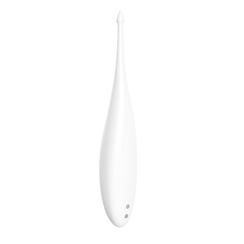 Twirling Fun wand Vibromasseur silicone USB blanc