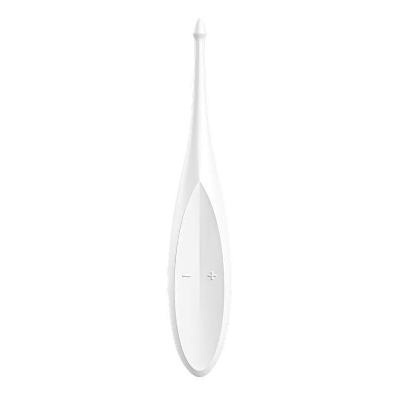 Twirling Fun wand Vibromasseur silicone USB blanc