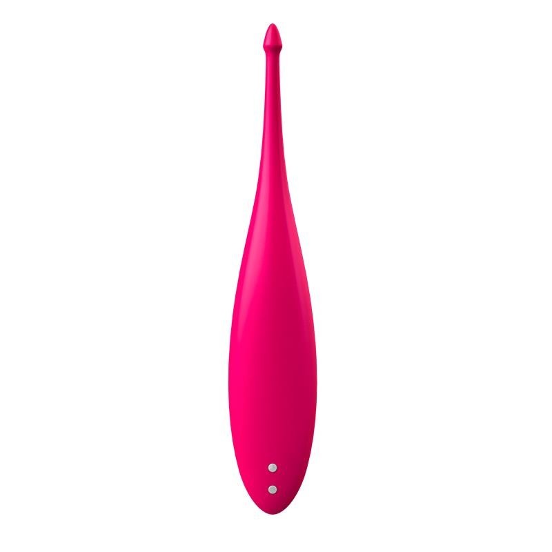 Twirling Fun baguette Vibromasseur silicone USB Rose