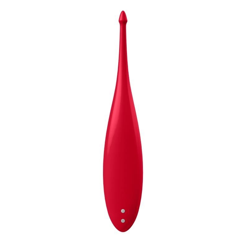 Twirling Fun wand Vibromasseur silicone USB rouge
