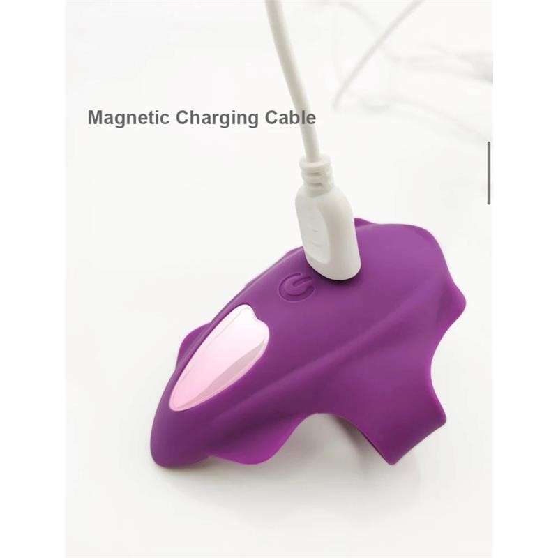 No. Dix-sept stimulateur de culotte télécommande USB magnetique pourpre