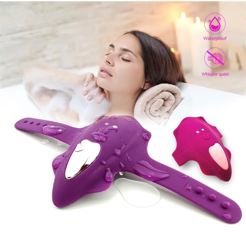 No. Dix-sept stimulateur de culotte télécommande USB magnetique pourpre