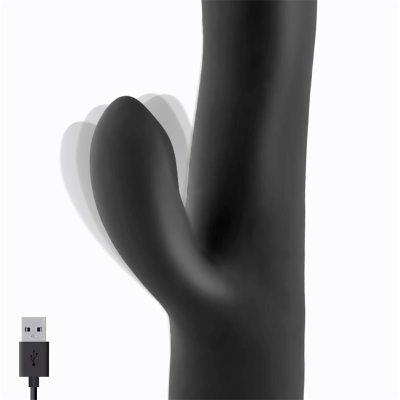 Angus vibromasseur avec Fonction de Mouvement Poussée 2 Moteurs Silicone USB