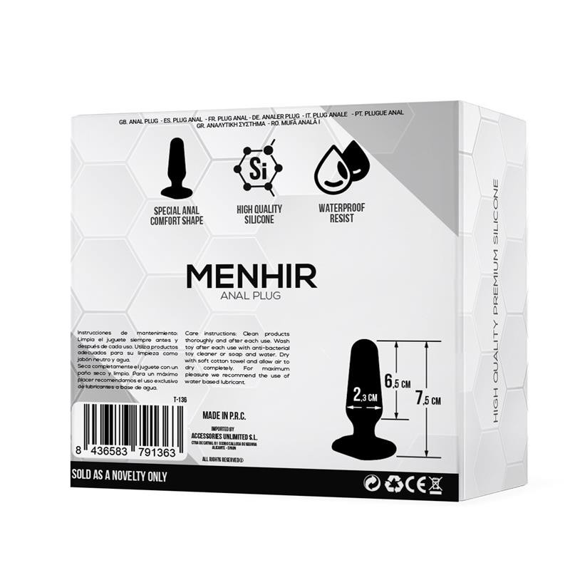 Menhir Plug Anal silicone Noir