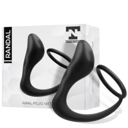 Randal Plug Anal avec Anneau pour pénis silicone noir