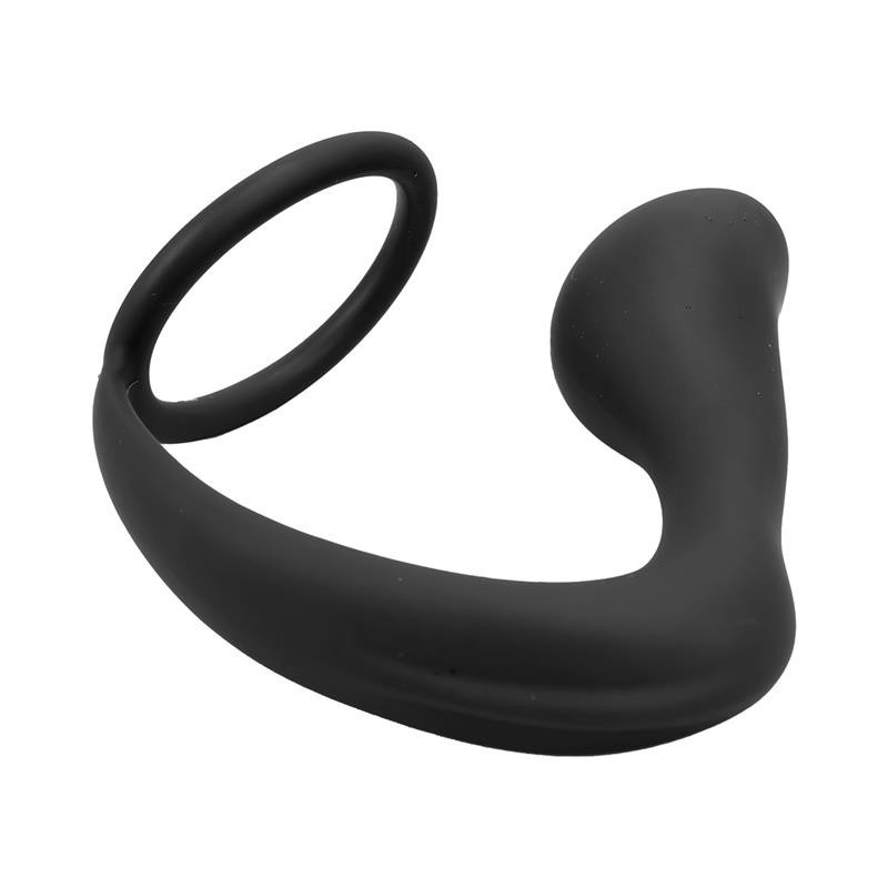 Randal Plug Anal avec Anneau pour pénis silicone noir