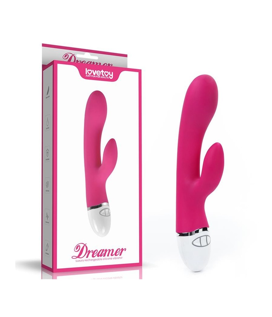 Dreamer vibromasseur Rabbit USB Rose rouge