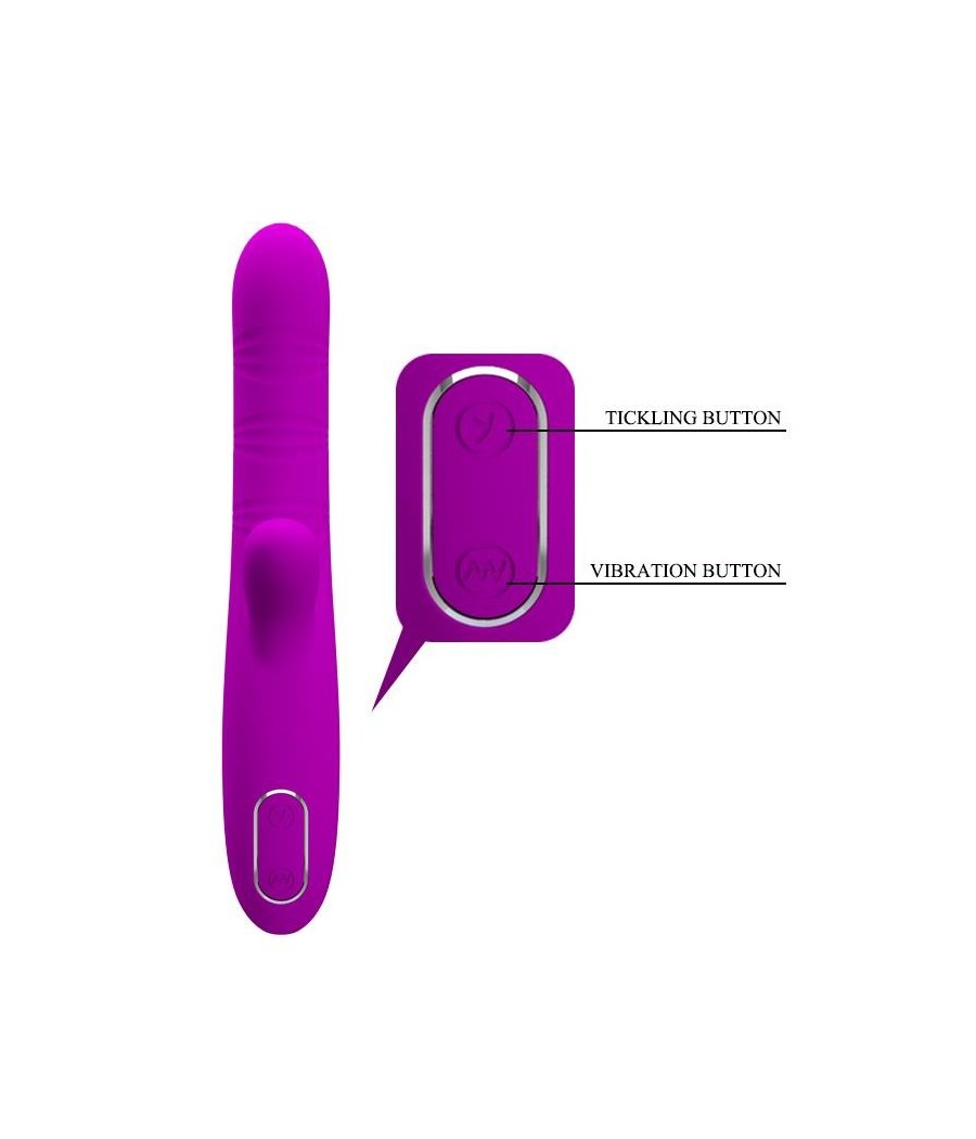 Angelique vibromasseur Rabbit avec mouvement de doigt USB