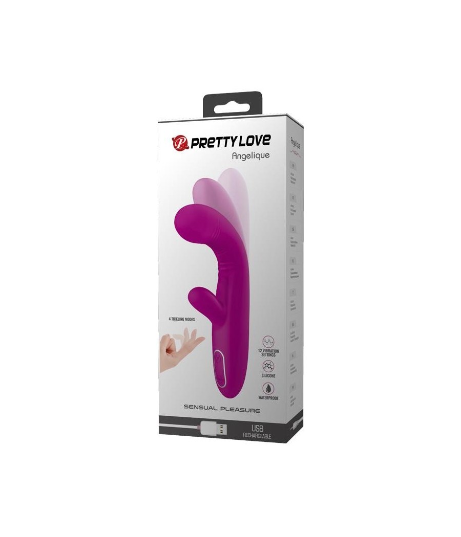 Angelique vibromasseur Rabbit avec mouvement de doigt USB