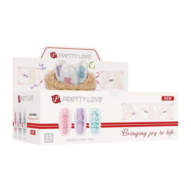 Pack 15 oeufs masturbateures Double texturés