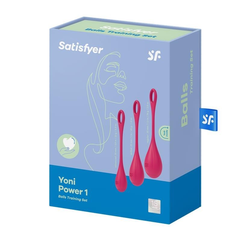Kit 3 boules sol pelvien Yoni Power 1 rouge