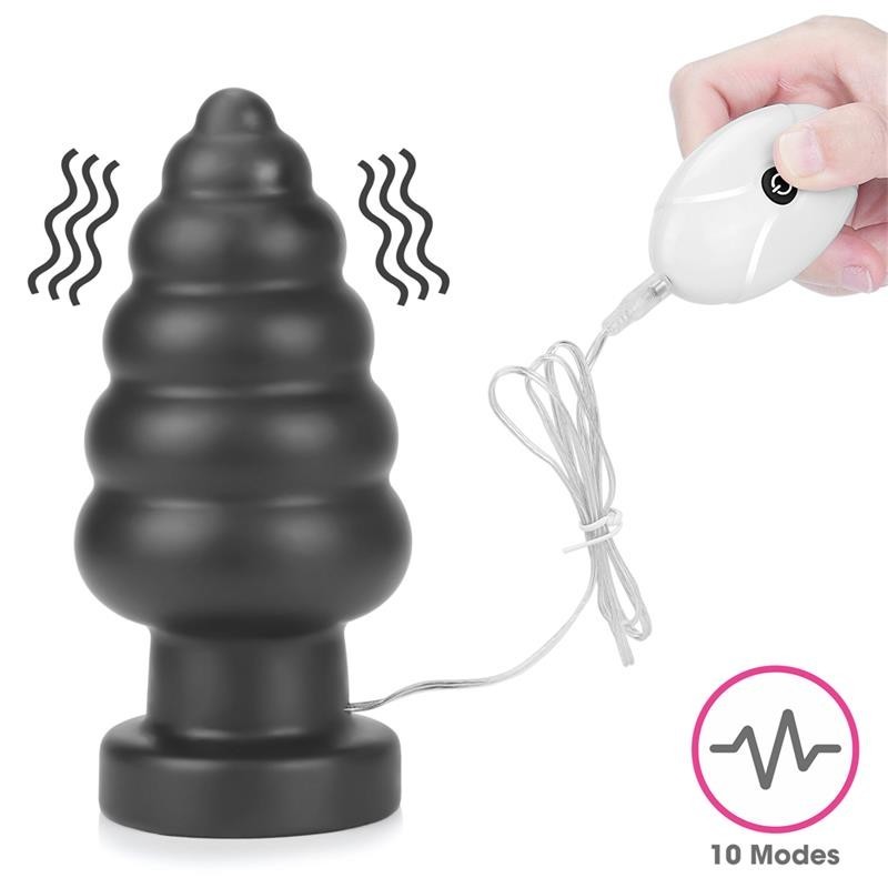 Plug Anal vibrant King Size 7 Noir