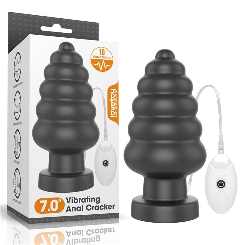 Plug Anal vibrant King Size 7 Noir