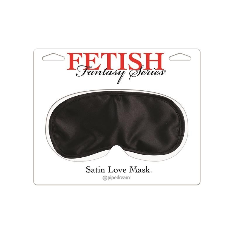 Série Fetish Fantaset masque en satin Love - Couleur Noir
