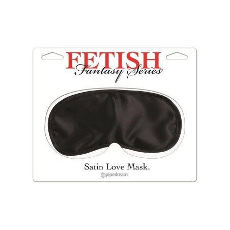 Série Fetish Fantaset masque en satin Love - Couleur Noir