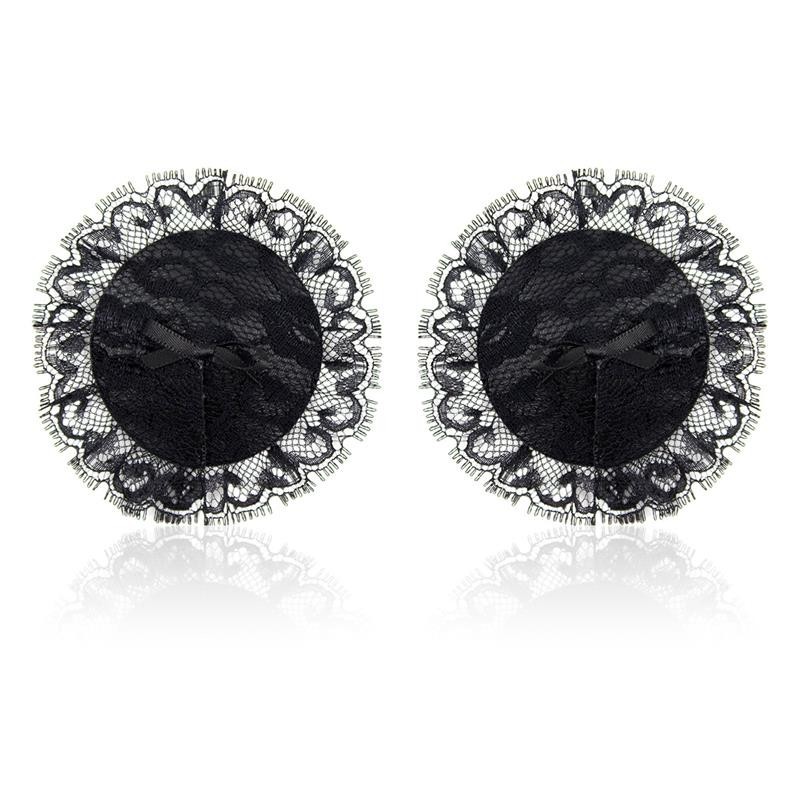 nipples avec dentelle noir