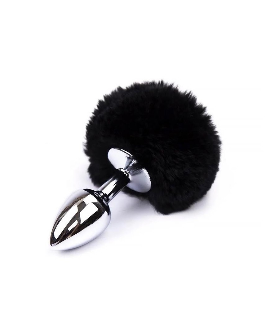 Plug Anal avec Pompon Noir Taille S