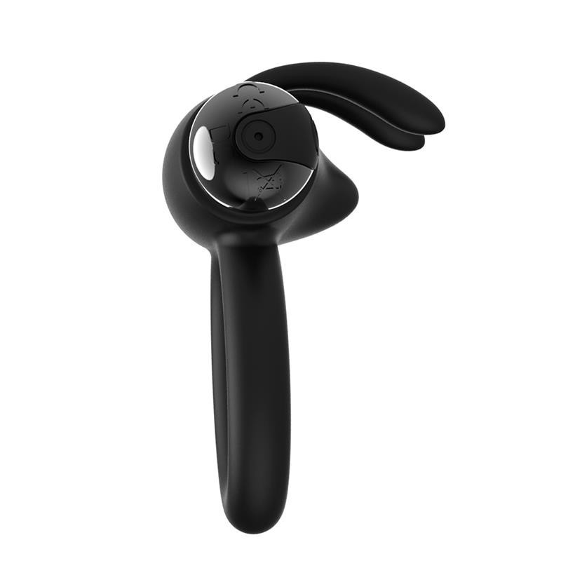 Fermax Anneau Vibromasseur avec lapin USB silicone Noir
