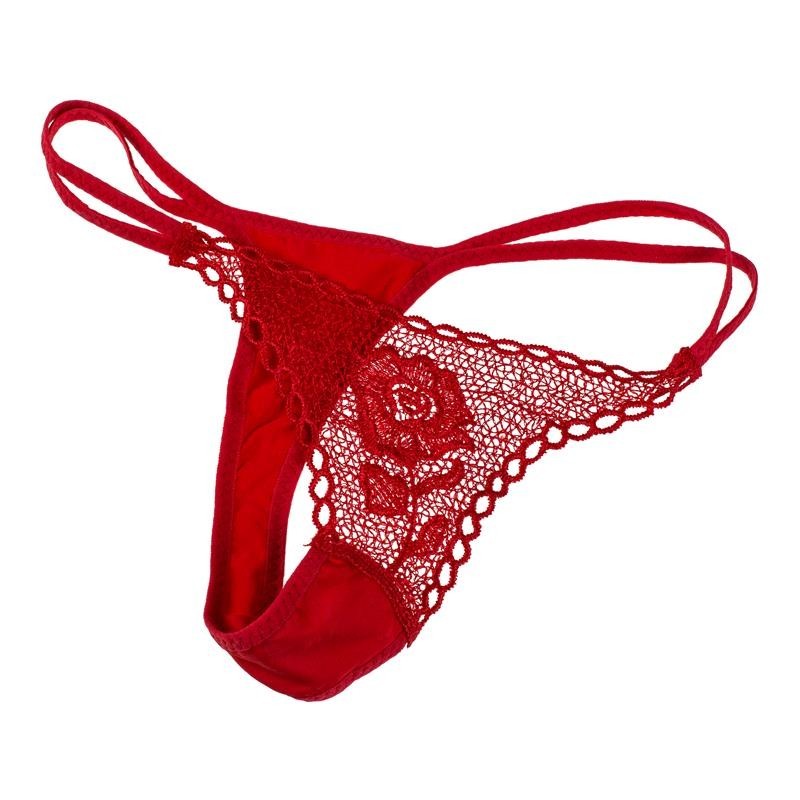 Tanga en rose rouge