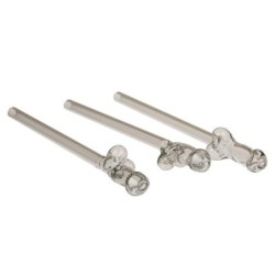 pailles en verre pénis avec nettoyeur